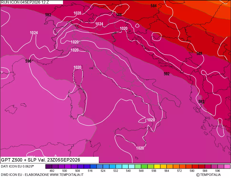 mappa 500 hPa GPT + Press SLM