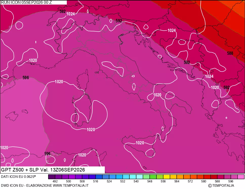 mappa 500 hPa GPT + Press SLM