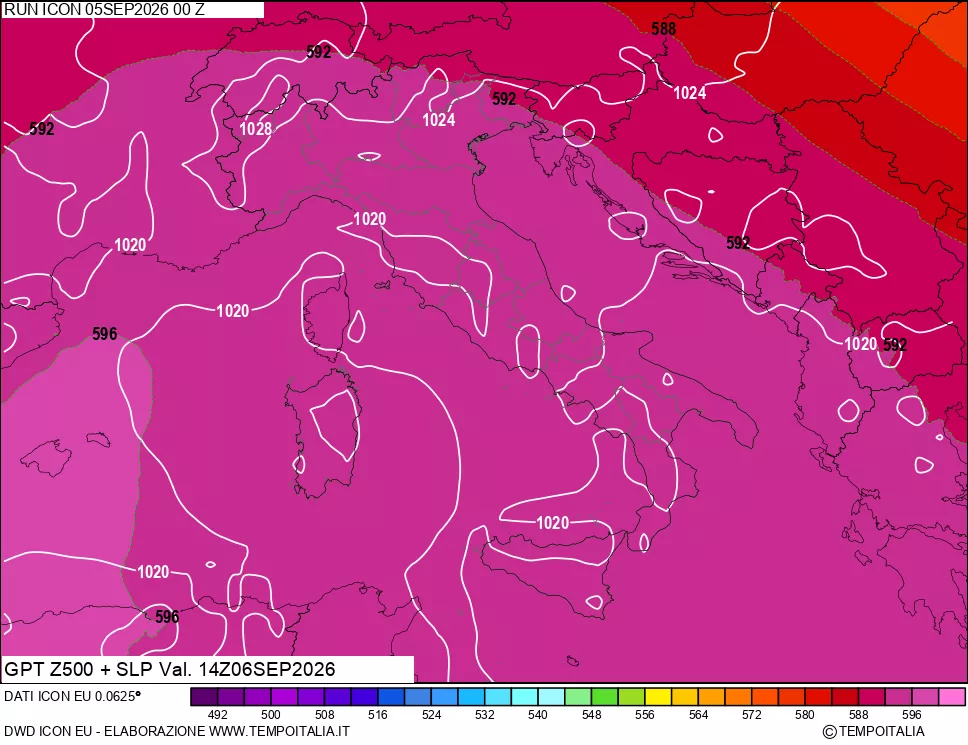 mappa 500 hPa GPT + Press SLM
