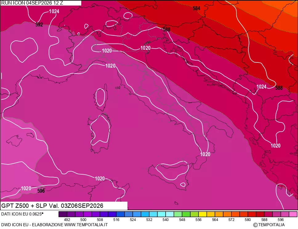 mappa 500 hPa GPT + Press SLM