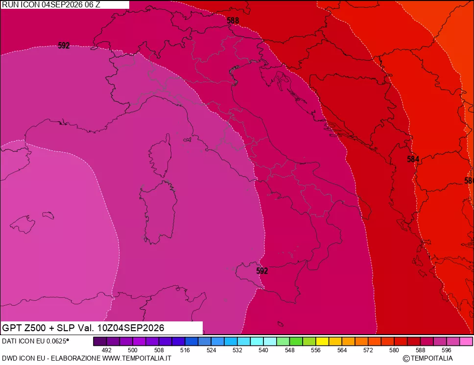 mappa 500 hPa GPT + Press SLM