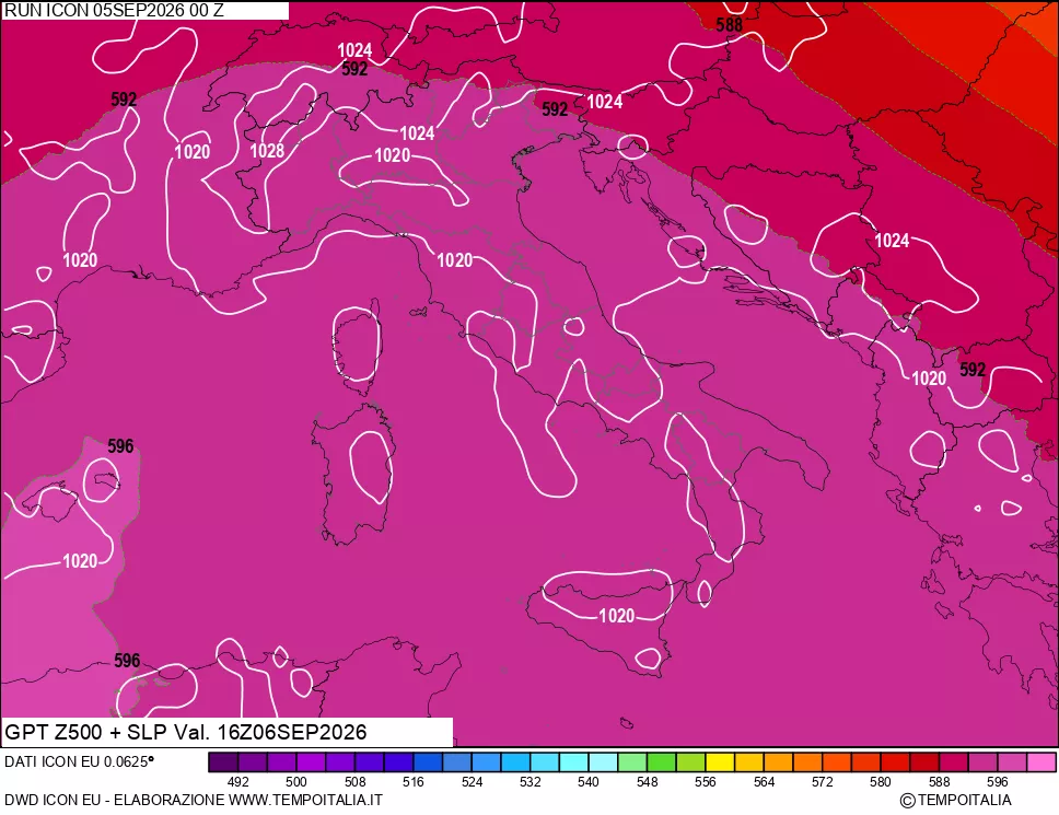 mappa 500 hPa GPT + Press SLM