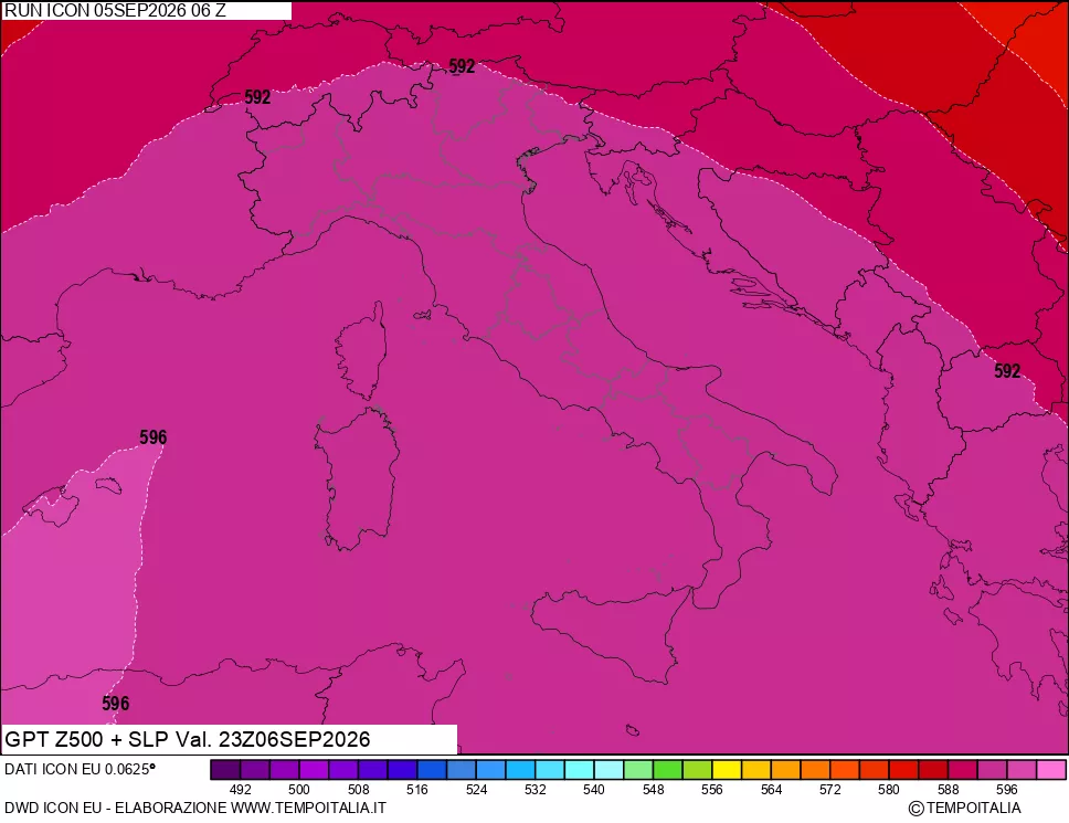 mappa 500 hPa GPT + Press SLM