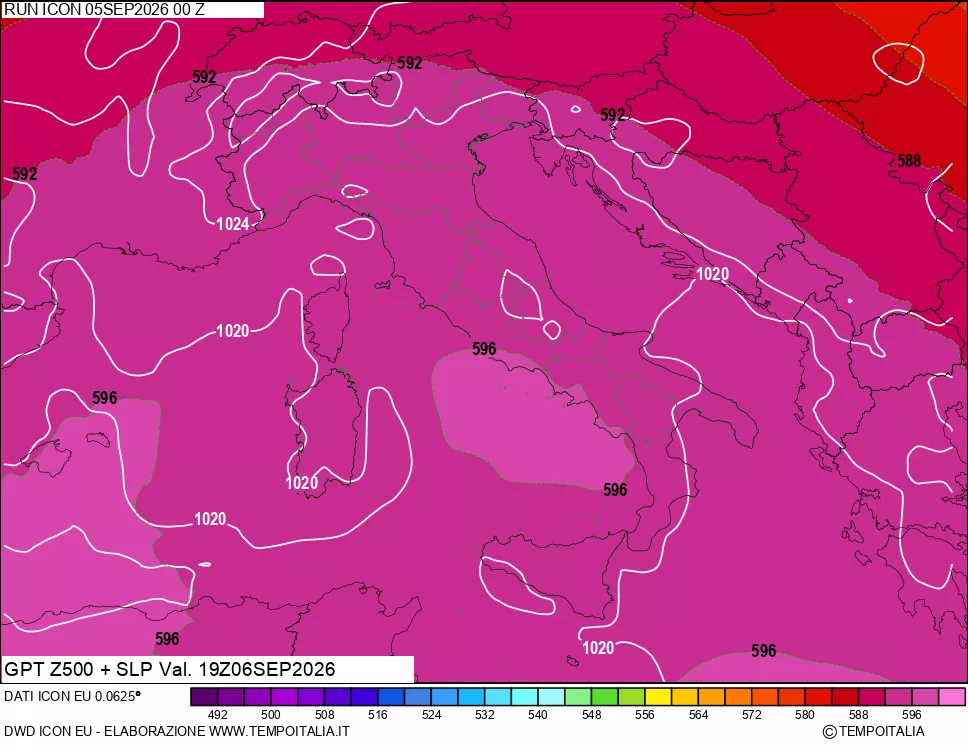 mappa 500 hPa GPT + Press SLM