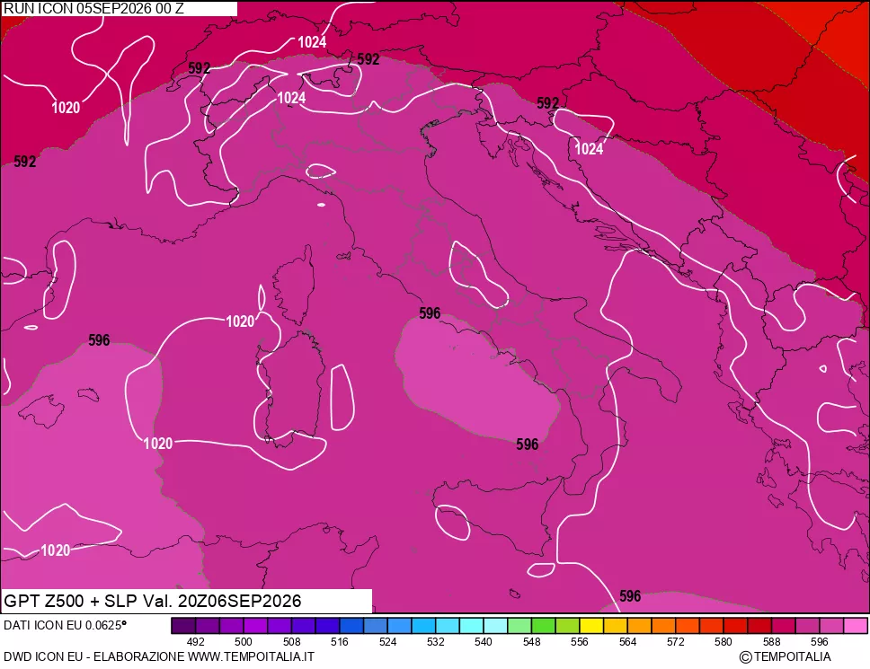 mappa 500 hPa GPT + Press SLM
