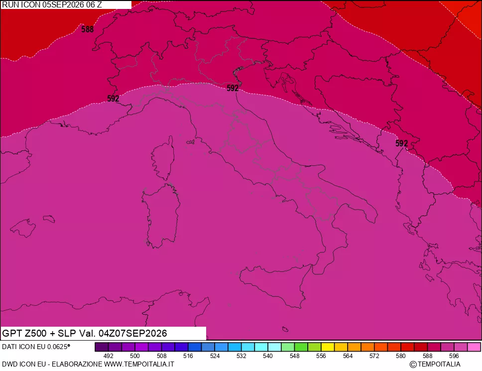mappa 500 hPa GPT + Press SLM