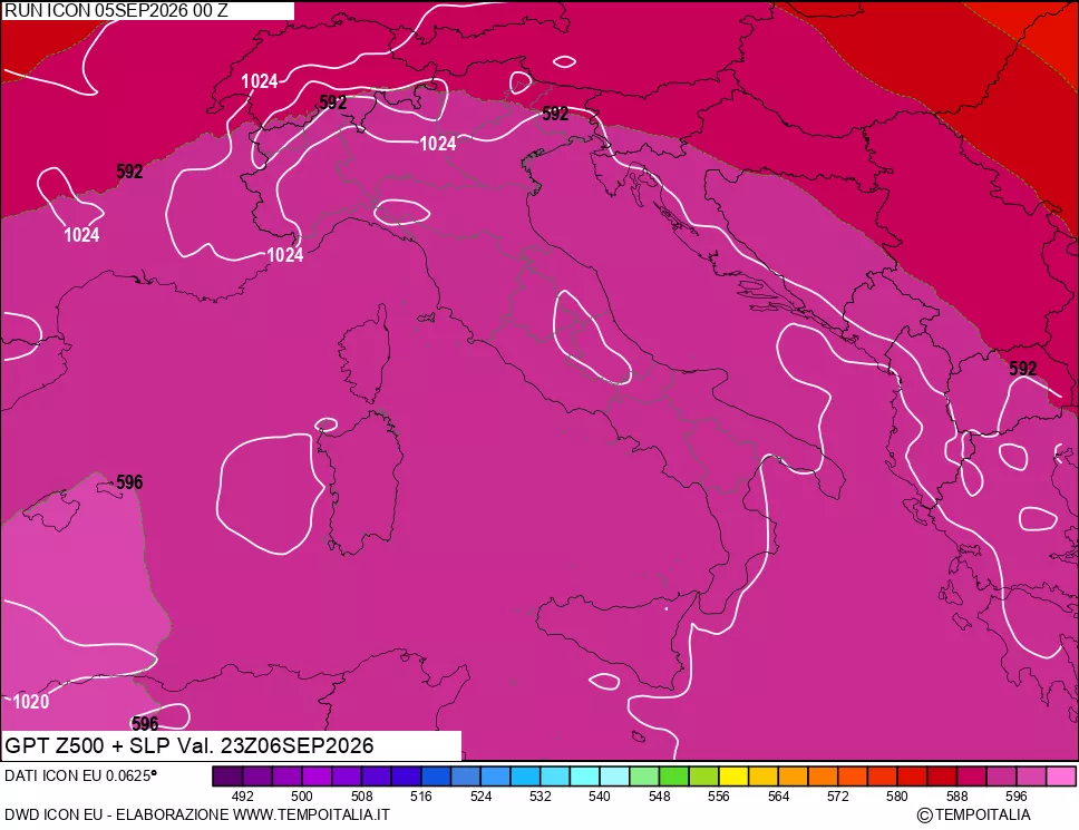 mappa 500 hPa GPT + Press SLM