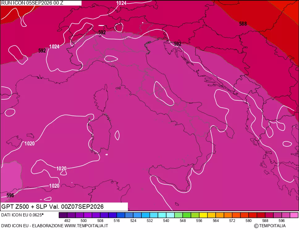 mappa 500 hPa GPT + Press SLM