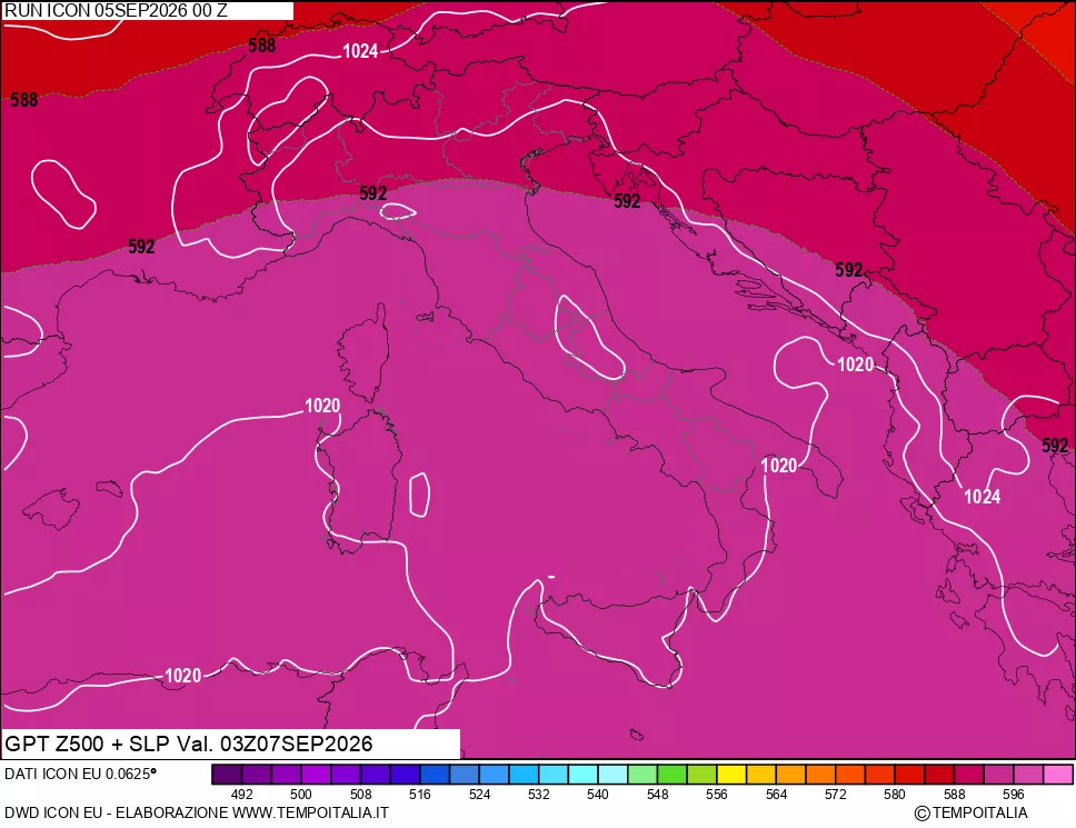 mappa 500 hPa GPT + Press SLM