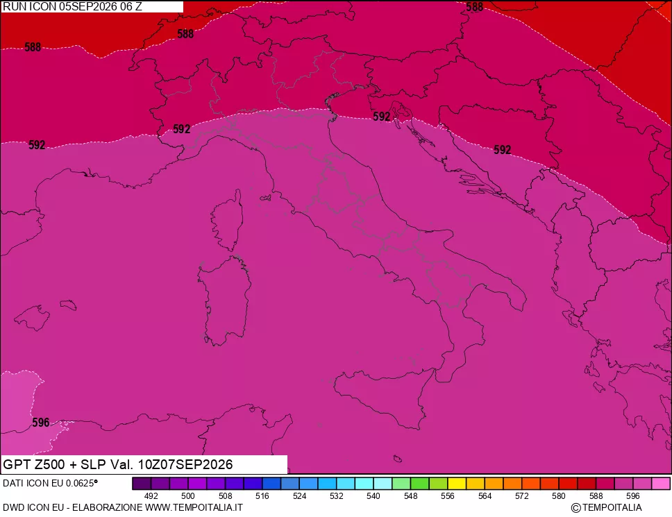 mappa 500 hPa GPT + Press SLM