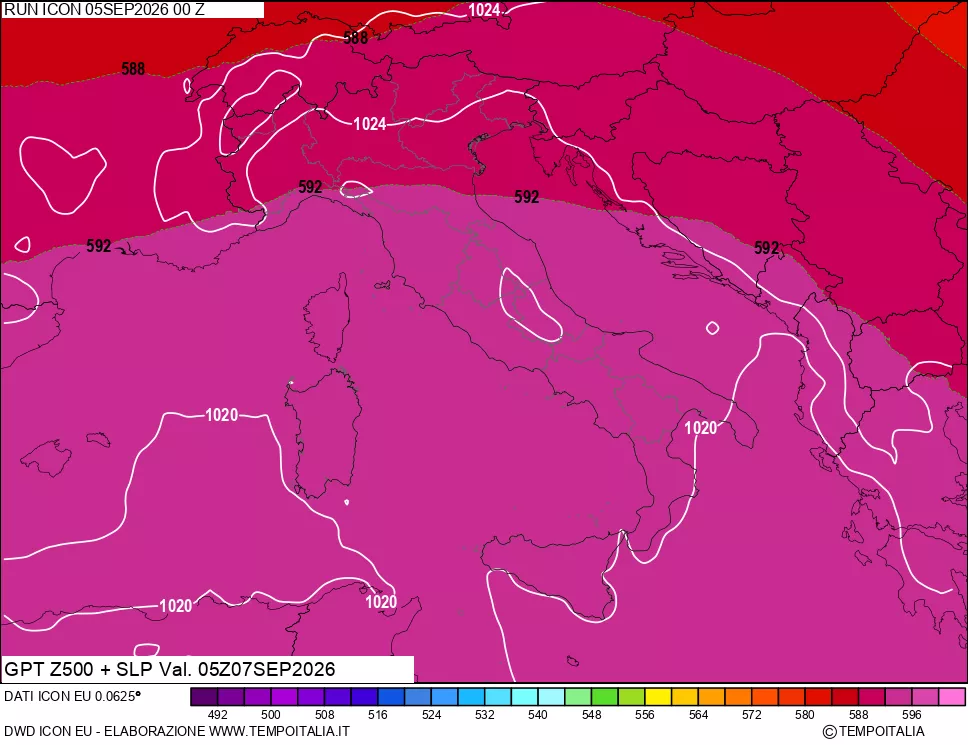 mappa 500 hPa GPT + Press SLM