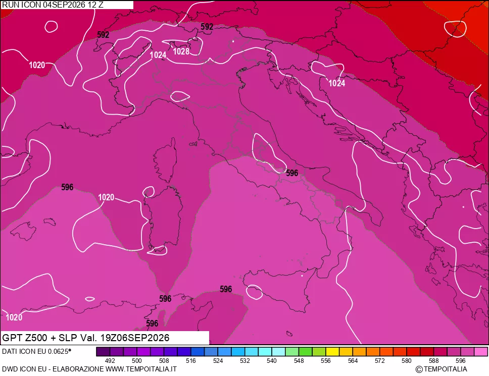 mappa 500 hPa GPT + Press SLM