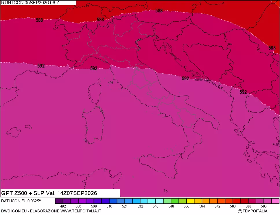 mappa 500 hPa GPT + Press SLM