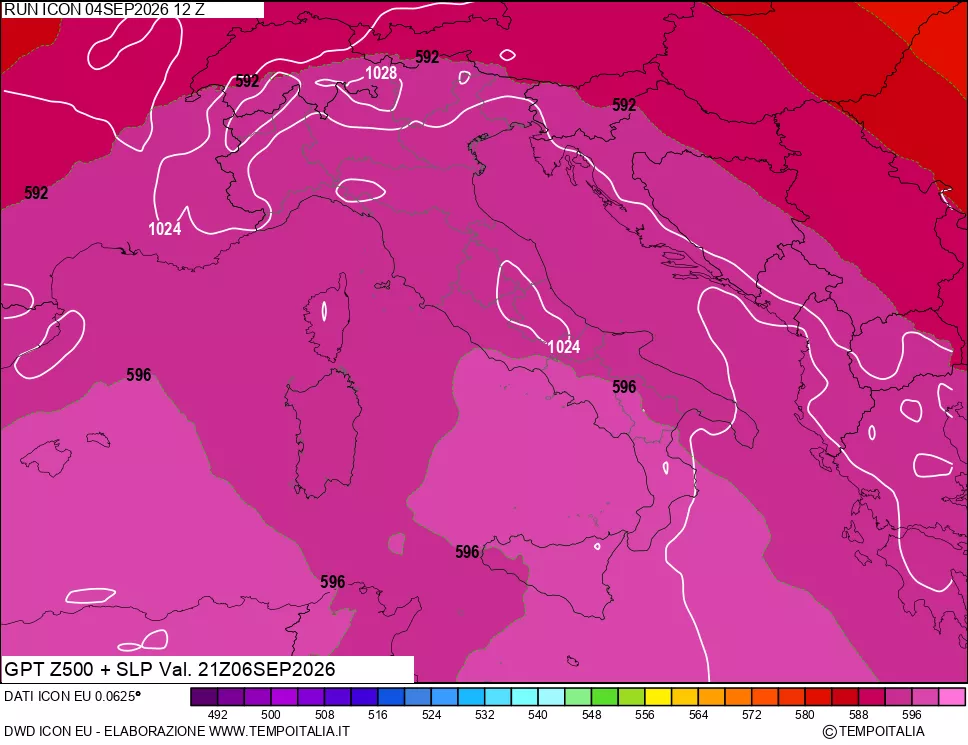 mappa 500 hPa GPT + Press SLM