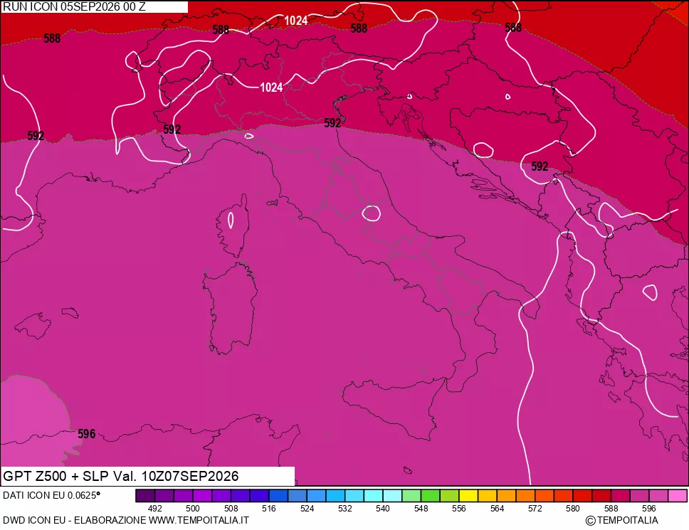 mappa 500 hPa GPT + Press SLM