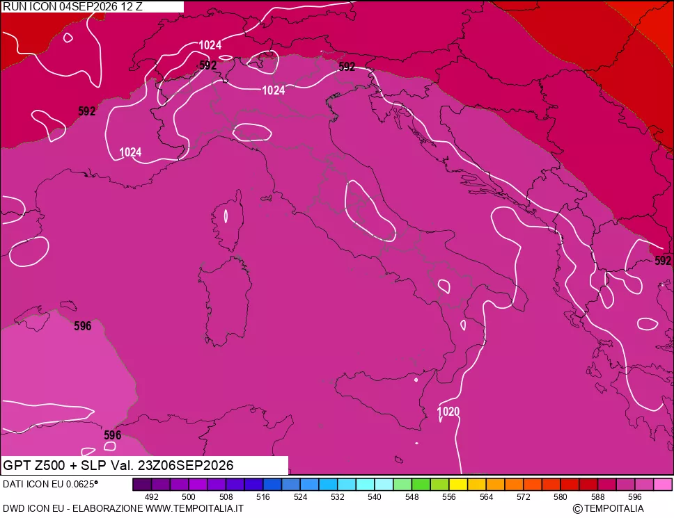 mappa 500 hPa GPT + Press SLM