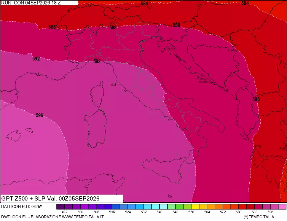 mappa 500 hPa GPT + Press SLM