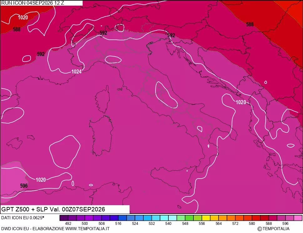 mappa 500 hPa GPT + Press SLM