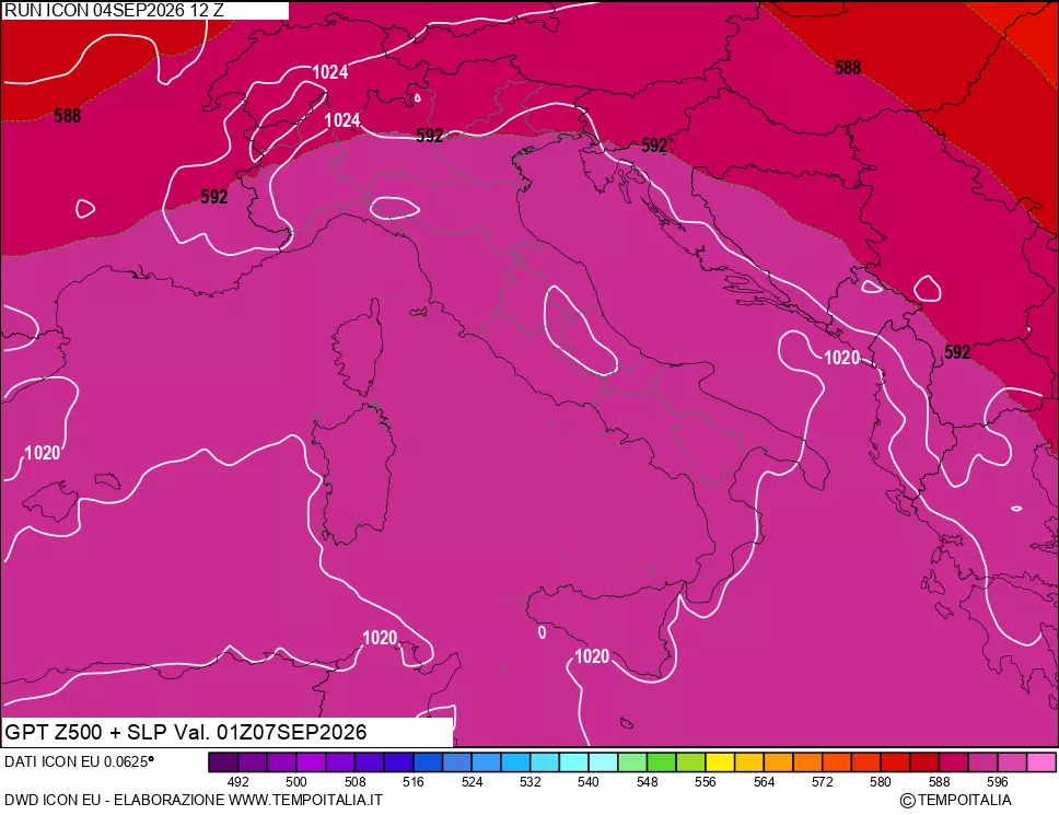 mappa 500 hPa GPT + Press SLM