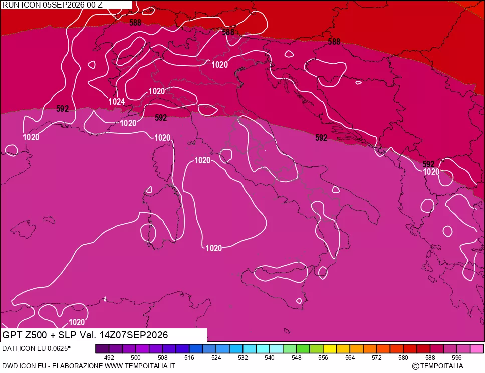 mappa 500 hPa GPT + Press SLM