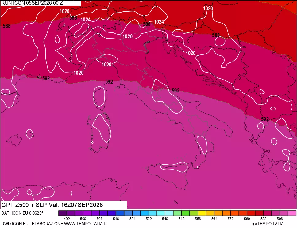 mappa 500 hPa GPT + Press SLM