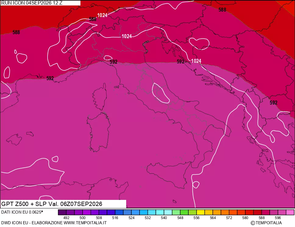 mappa 500 hPa GPT + Press SLM