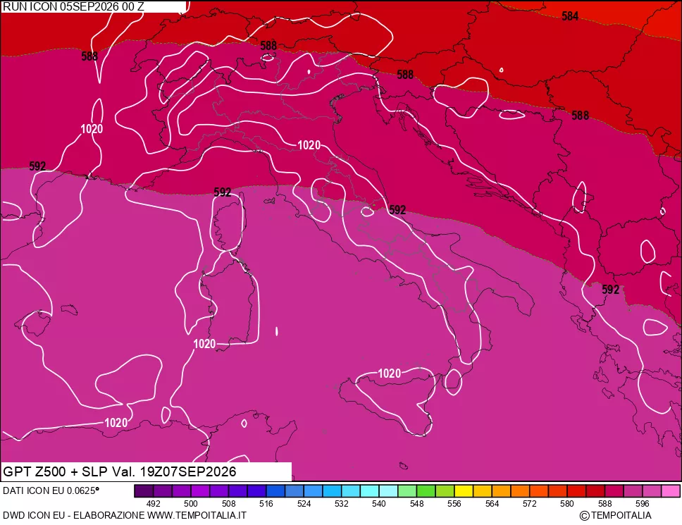 mappa 500 hPa GPT + Press SLM