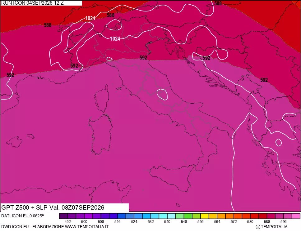 mappa 500 hPa GPT + Press SLM