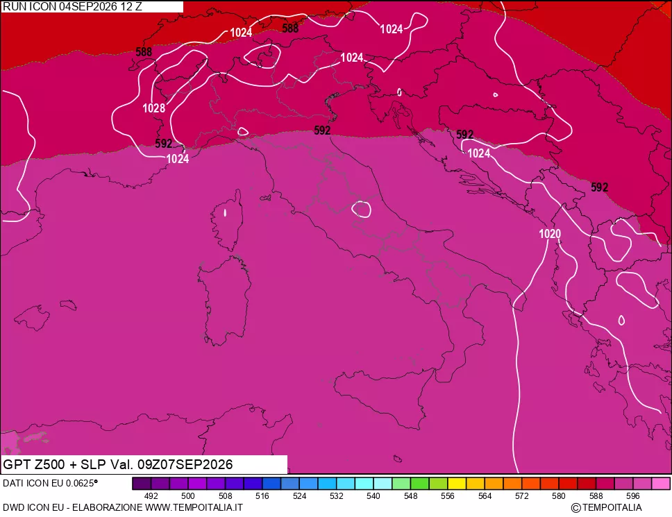 mappa 500 hPa GPT + Press SLM