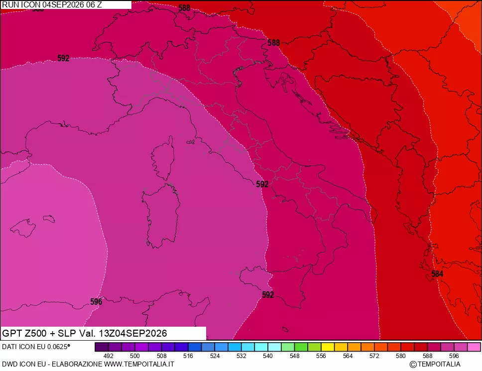 mappa 500 hPa GPT + Press SLM