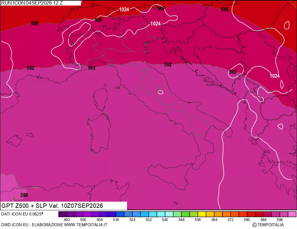 mappa 500 hPa GPT + Press SLM