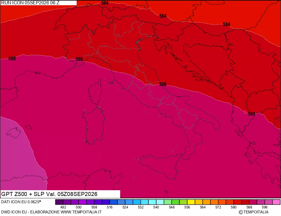 mappa 500 hPa GPT + Press SLM