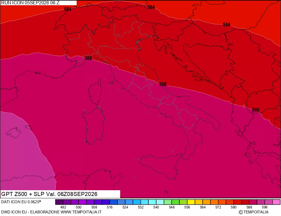 mappa 500 hPa GPT + Press SLM