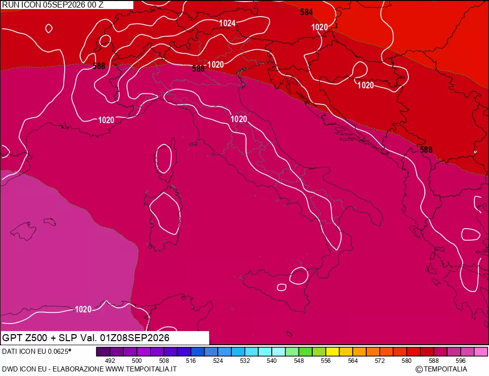 mappa 500 hPa GPT + Press SLM