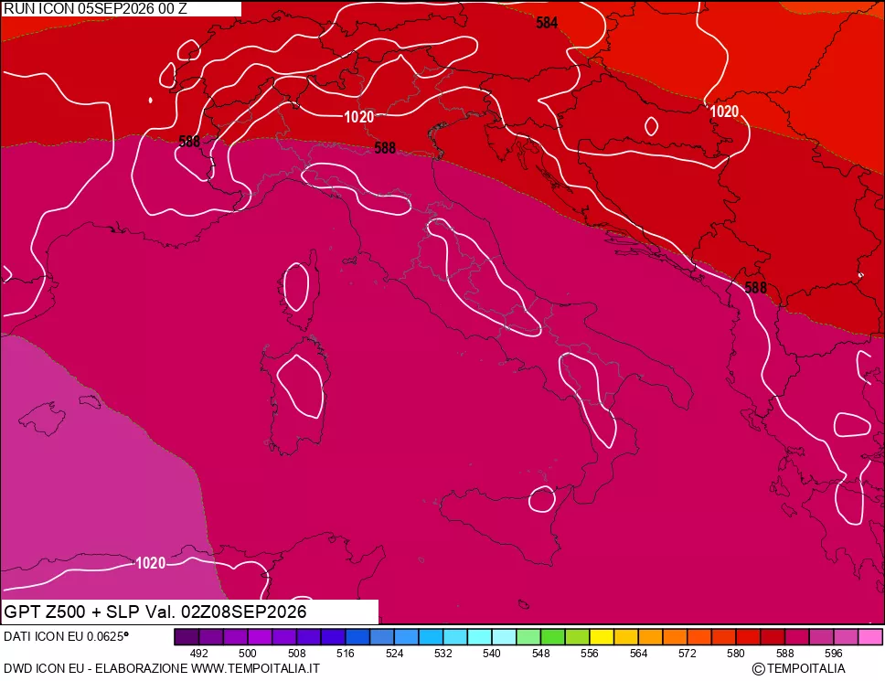mappa 500 hPa GPT + Press SLM