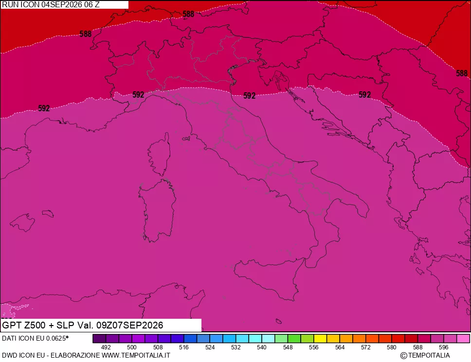 mappa 500 hPa GPT + Press SLM