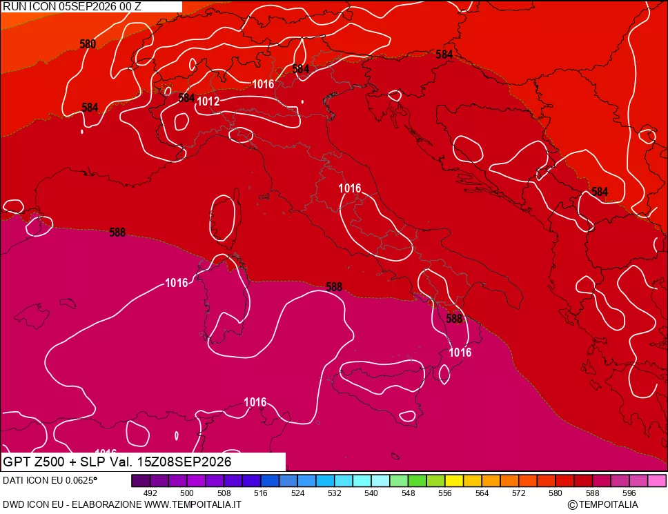 mappa 500 hPa GPT + Press SLM