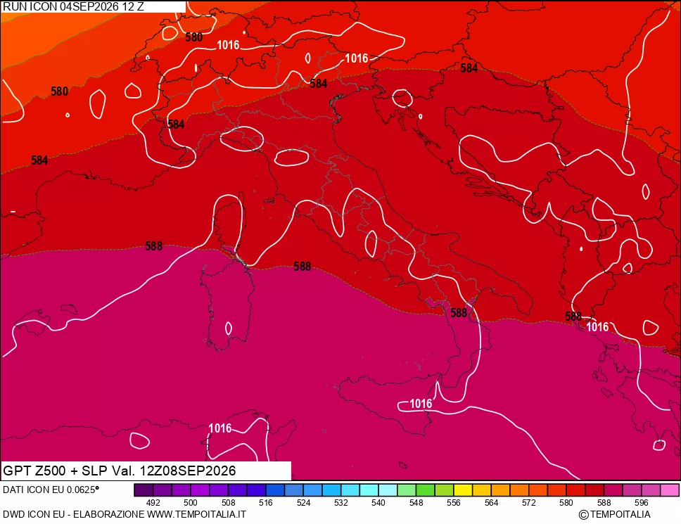 mappa 500 hPa GPT + Press SLM