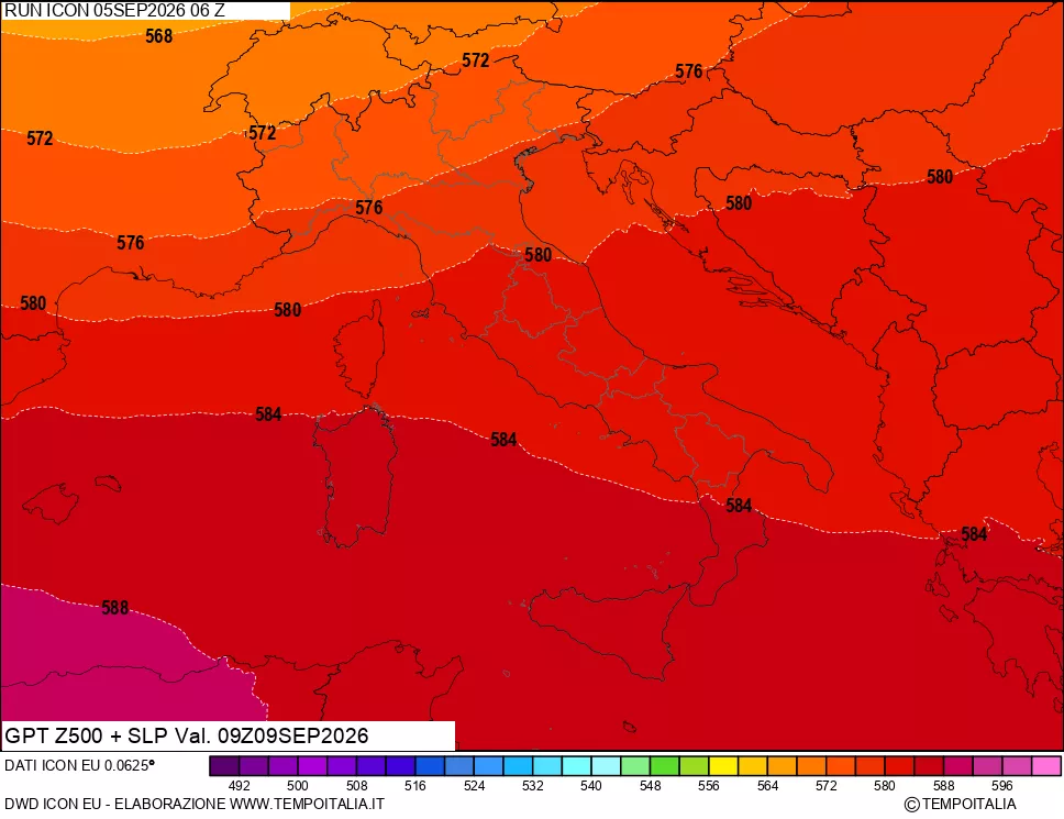 mappa 500 hPa GPT + Press SLM